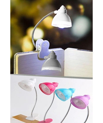 Masaüstü Klipsli Bükülebilir Kitap Okuma Led Işık