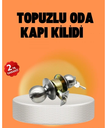 Mat Renk Topuzlu Kapı Kilidi – Giriş Tipi