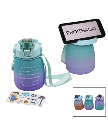 MATARA 1.3LT PİPETLİ RENKLİ PLASTİK SULUK MATARA KİLİTLİ KAPAKLI TELEFONLUKLU