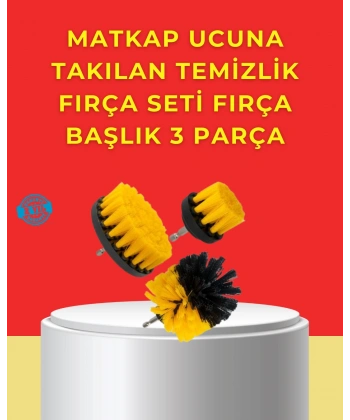 Matkap Ucu Temizlik Aparatı 3’lü Fırça Seti