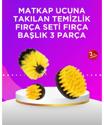 Matkap Ucu Temizlik Fırçası Seti Banyo Fayans Zemin İçin
