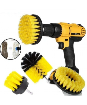 Matkap Ucuna Takılan Çok Amaçlı Temizlik Fırçası 3 lü