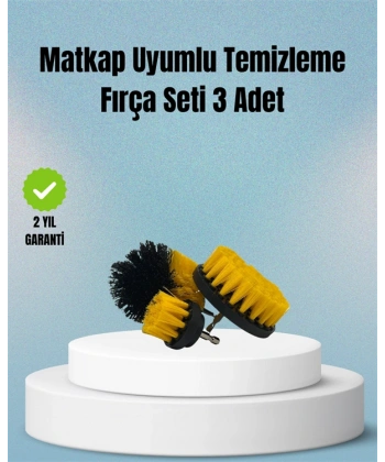 Matkap Uyumlu Temizlik Fırçası – Kablolu ve Akülü Matkaplarla Kullanılabilir