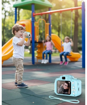 Mavi HD Mini Kamera Video Fotoğraf Çekimli Şarj Edilebilir Bataryalı Hafıza Kart Destekli