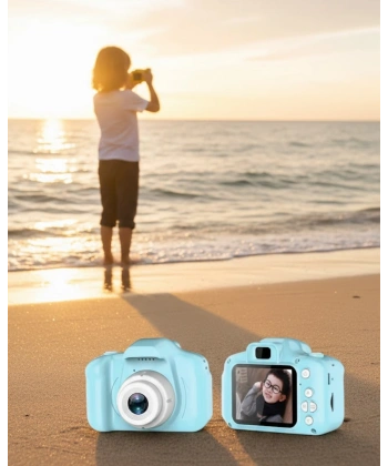 Mavi HD Taşınabilir Mini Dijital Kamera Video ve Fotoğraf Kayıt Özellikli