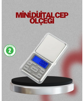 Mavi Işıklı LCD Ekranlı Hassas Tartı Terazisi