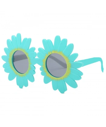 Mavi Renk Papatya Şekilli Parti Gözlüğü 18x10 cm