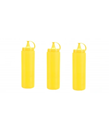 Mayonez Sos Şişesi - 1000ML Dev Boy Sarı 3 Adet