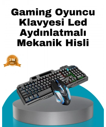 Mekanik  Seti – LED Işıklandırma ve Ergonomik Mouse