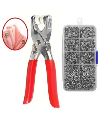 Metal 200 pcs Çıtçıt ve Pense Seti Makinesi  Bebek Elbise Çıtçıt Montaj Seti