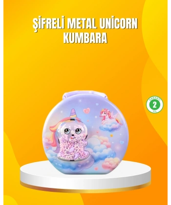 Metal Çocuk Para Kasası Ayarlanabilir Şifreli Kilitli