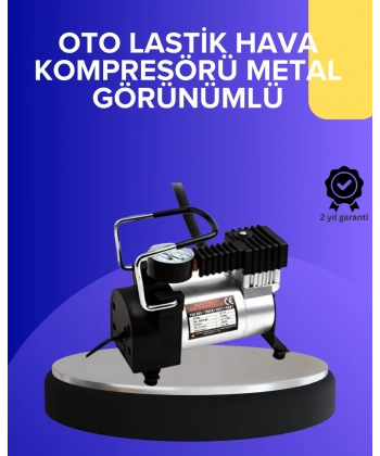 Metal Gövdeli Oto Lastik Hava Kompresörü 12V 140 PSI Hızlı Şişirme