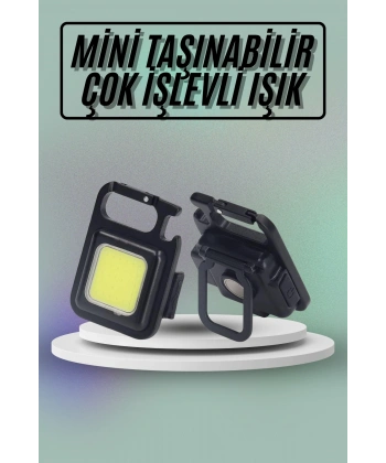 Mıknatıslı Parlak Led Işık 3 Fonksiyonlu Şarj edilebilir Ledli Mini Taşınabilir