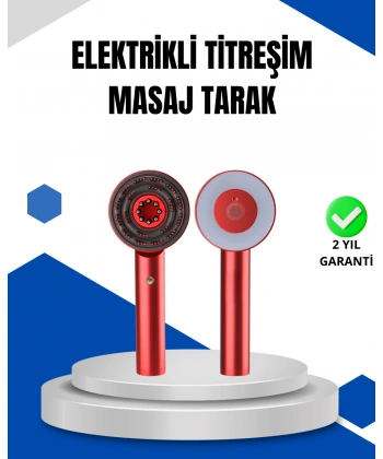 Mikro Akım Teknolojili Elektrikli Saç Masaj Fırçası Yağ Uygulamalı