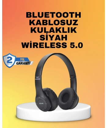 Mikrofonlu Kablosuz Kulaklık | Uzun Pil Ömrü ve Stereo Ses Performansı