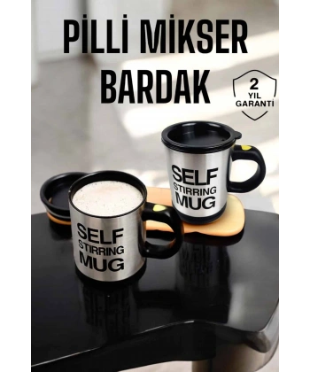 Mikser Kupa Yazılı Mug Bardak Karıştırma Özelliği