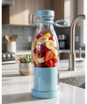 Mini Blender USB Şarjlı 380 ml Smoothie Hazırlayıcı Hafif ve Pratik Tasarım