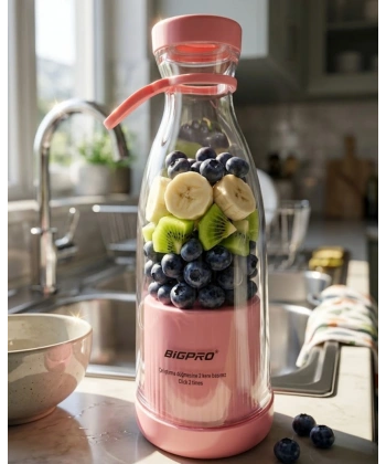 Mini Blender USB Şarjlı Smoothie Hazırlayıcı Kolay Temizlenebilir Tasarım