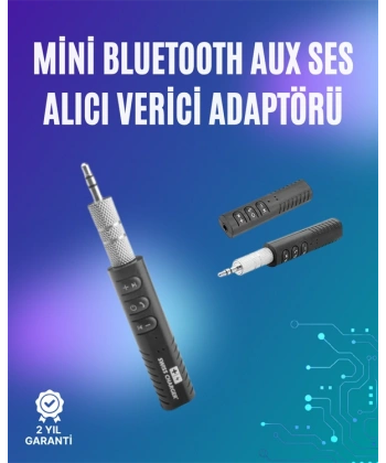 Mini Bluetooth Müzik Alıcısı | Ev & Araç Stereo Sistemlerine Kablosuz Bağlantı