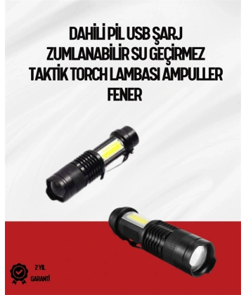 Mini Boy LED El Feneri - 2000 Lümen, Su Geçirmez Tasarım