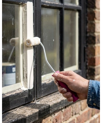 Mini Boya Rulo Seti 10 Cm Boya Fırçası 6 Adet Yedek Rulo Hediyeli Boya Uygulama Aparatı