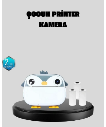 Mini Çocuk Kamera Anında Baskı Özellikli HD Video Termal Yazıcılı