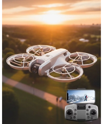 Mini Drone Kameralı Headless Mod LED Işıklı Akıllı Uçuş Sistemi