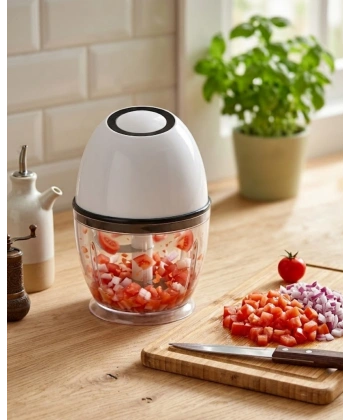 Mini Elektrikli Doğrayıcı 450 ML Şarjlı Sebze Doğrama Makinesi