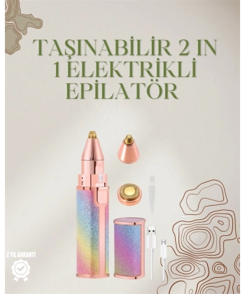 Mini Elektrikli Epilatör Cihazı – USB Şarjlı, Acısız Yüz ve Kaş Bakım Aleti