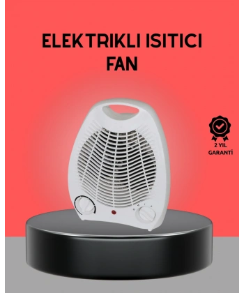 Mini Elektrikli Isıtıcı 2000W – Termostatlı Fanlı Isıtma, Taşınabilir Tasarım