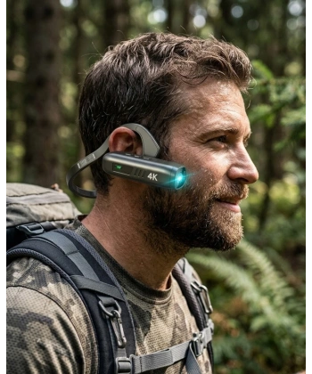 Mini Giyilebilir Vlog Kamera WiFi Uygulama Kontrol 4K Video Kayıt