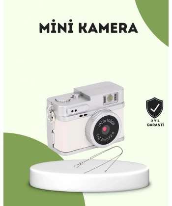 Mini HD Dijital Kamera 1080P Kordonlu Taşınabilir Retro Model