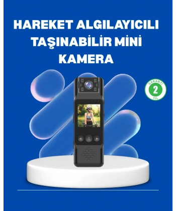 Mini Kamera 1080P Full HD Döner Lens Taşınabilir