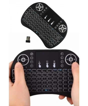 Mini Klavye  Pc Playstation Ledli Mouse Rgb Mouse Bluetooth Usb