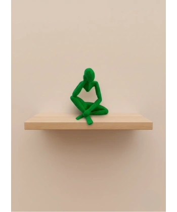 Minimal İnsan Figürü Biblo Yeşil Ev ve Ofis Dekoru