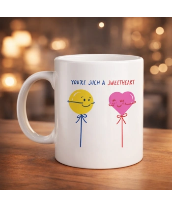 Model 21 – You’re Such a Sweetheart Tasarımlı Porselen Kupa - Arkadaşa Sevgiliye Özel Tatlı Mesajlı Kupa