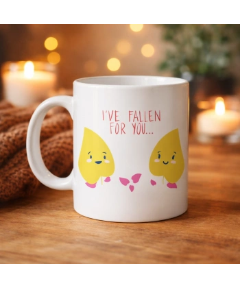 Model 29 – I’ve Fallen For You Yazılı Sevimli Aşk Temalı Porselen Kupa