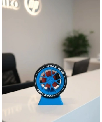 Modern Ofis Dekoru Jant Görünümlü Masa Üstü Aksesuar
