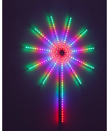 Modüler RGB LED Duvar Işığı Havai Fişek Efektli Uzaktan Kumandalı