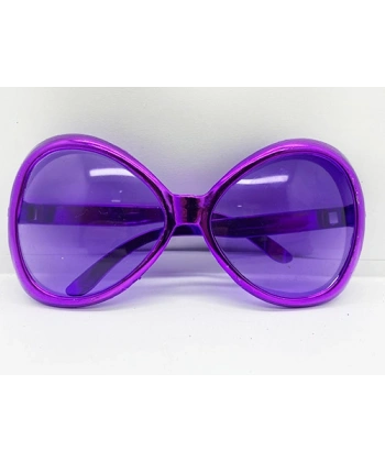 Mor Renk Yeşilçam Nostalji 80li Yıllar 90lı Yıllar Parti Gözlüğü  7x16 cm