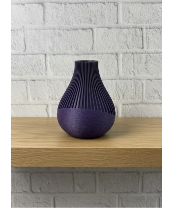 MOR VAZO ÇİZGİLİ