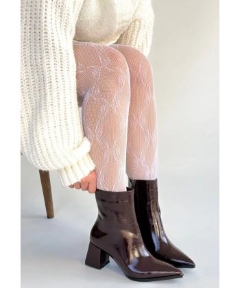 Mosy Bordo Rugan Topuklu Bot