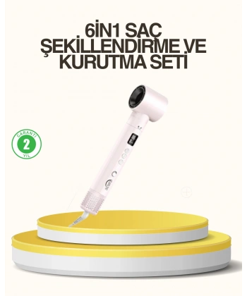 Motorlu LCD Ekranlı Saç Şekillendirme Seti