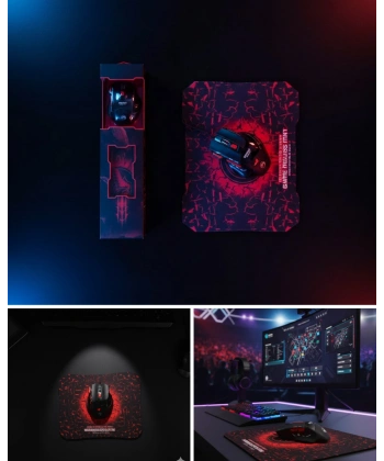 Mouse Seti RGB Aydınlatmalı 7 Fonksiyon Tuşlu Yüksek Performans