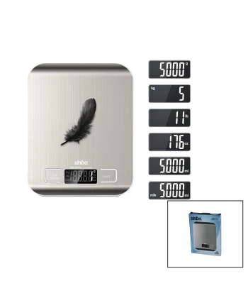 MUTFAK TARTISI TERAZİ İNOX LCD EKRAN 5KG/1GR