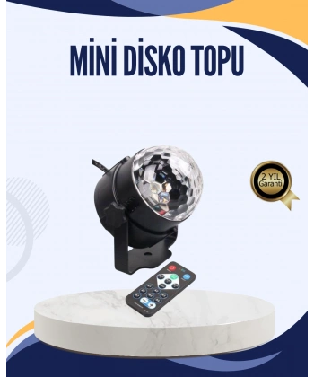 Müzik Sensörlü Renkli LED Parti Işığı