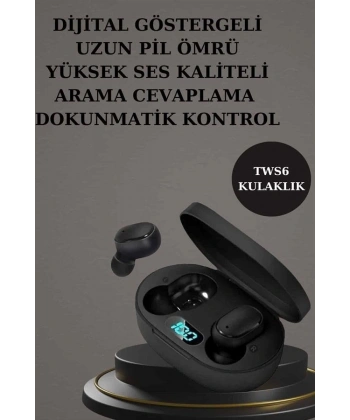 Nabız Ölçer Hediye Bileklikli Akıllı Saat ve Dijital Göstergeli Bluetooth Kulaklık Çoklu Şarj Girişi