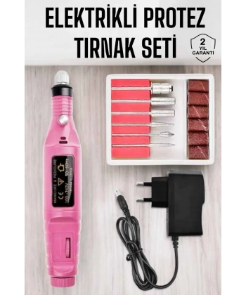 Nasır Temizleyici Manikür Pedikür Seti Elektrikli USB Girişli