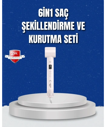 Negatif İyon Teknolojili 6-in-1 Profesyonel Saç Şekillendirici