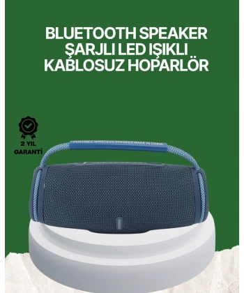 Net Stereo Ses Sunan IPX5 Su Geçirmez Bluetooth Hoparlör